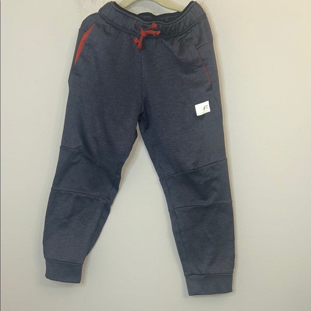 608.  Russell boys Athletic Blue and Red Joggers with Elastic Cuffs